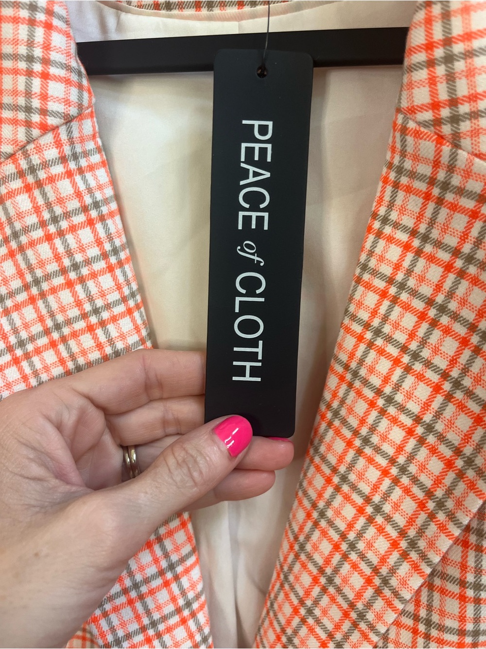 Peace of Cloth Plaid Blazer | NWT | XL - Picture 5 of 12